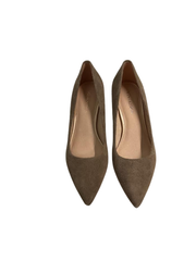 Viviamos Orchid-B Taupe Suede Heel
