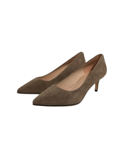 Viviamos Orchid-B Taupe Suede Heel