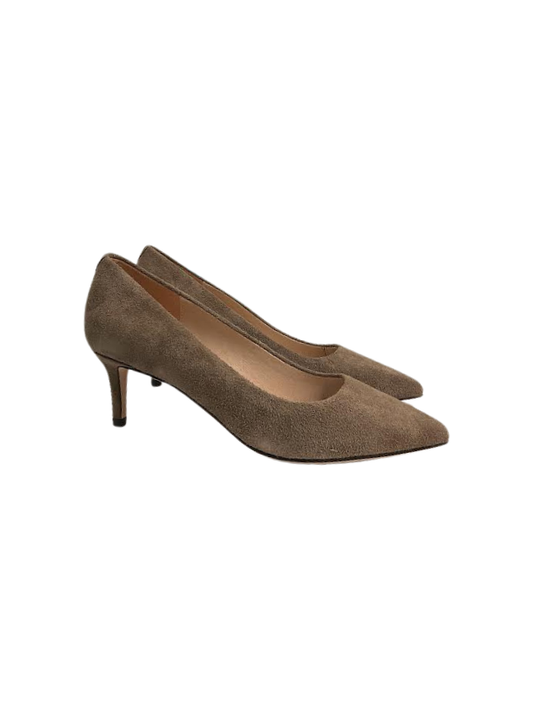 Viviamos Orchid-B Taupe Suede Heel
