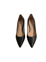Viviamos Orchid-B Black Leather Heel