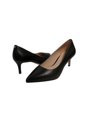 Viviamos Orchid-B Black Leather Heel