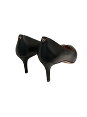 Viviamos Orchid-B Black Leather Heel