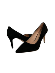 Viviamos Dina Black Suede Heel