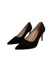Viviamos Dina Black Flannel Heel