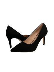 Viviamos Dina Black Flannel Heel