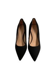 Viviamos Dina Black Flannel Heel