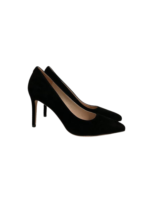 Viviamos Orchid-A Black Suede Heel
