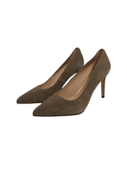 Viviamos Orchid-A Taupe Suede Heel