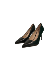 Viviamos Orchid-A Black Leather Heel