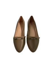 Viviamos Bliss Taupe Leather Heel