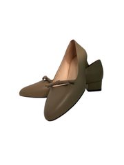 Viviamos Bliss Taupe Leather Heel