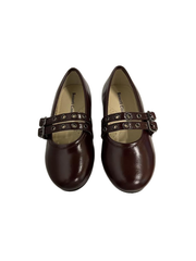 Boutaccelli Sapir Burgundy Leather Mary Jane