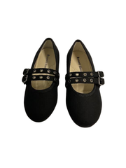 Boutaccelli Dots Black Flannel Mary Jane