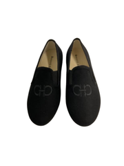 Boutaccelli Dutton Black Flannel Smoking Shoe
