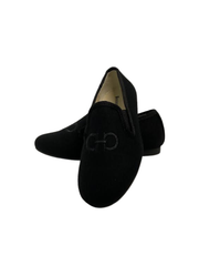 Boutaccelli Dutton Black Flannel Smoking Shoe