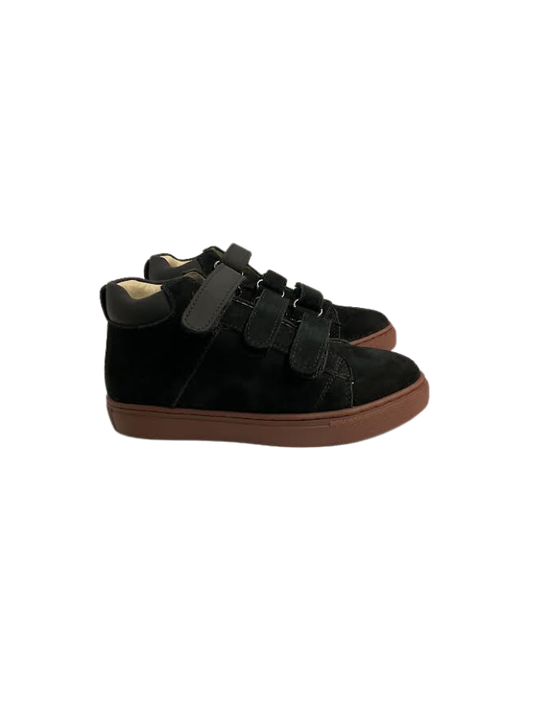 Boutacelli Lander Black Suede Velcro Sneaker