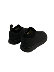 Boutacelli Baron Black Leather/Knit Shoe