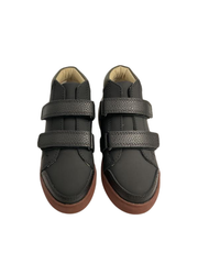 Boutacelli Rover Black Leather Velcro Sneaker