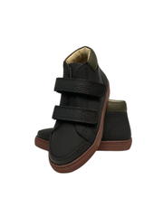 Boutacelli Rover Black Leather Velcro Sneaker