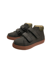 Boutacelli Rover Black Leather Velcro Sneaker