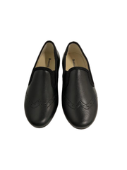 Boutacelli Duke Black Leather Smoking Shoe