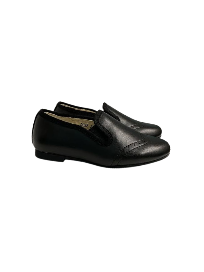 Boutacelli Duke Black Leather Smoking Shoe