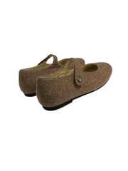 Boutaccelli Dots Taupe Flannel Mary Jane