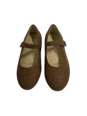 Boutaccelli Dots Taupe Flannel Mary Jane