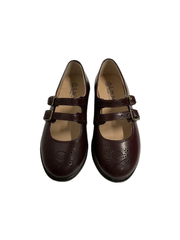 Lauve Wanda Burgundy Mary Jane Snap