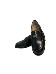 Lauve Nancy Navy Bow Loafer