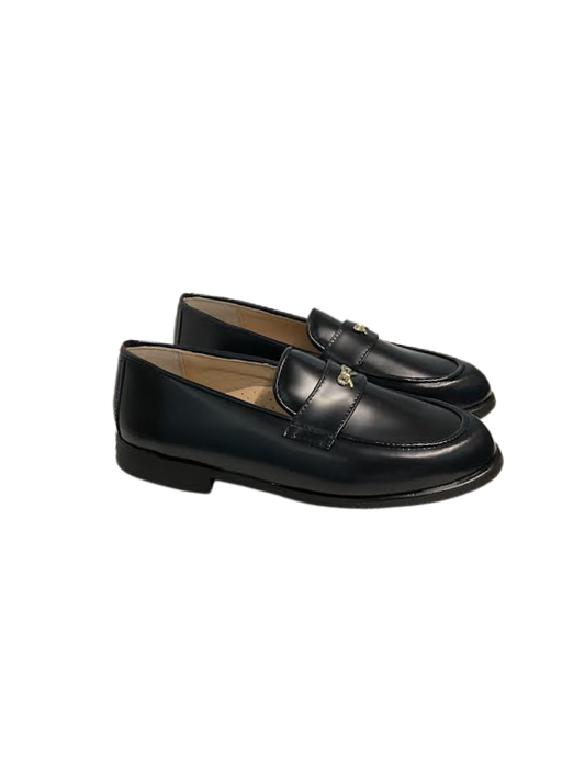 Lauve Nancy Navy Bow Loafer