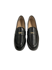 Lauve Nancy Black Bow Loafer