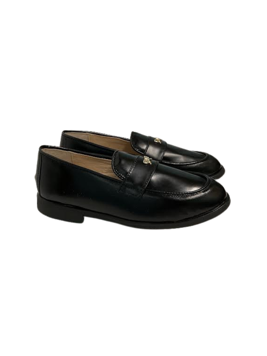 Lauve Nancy Black Bow Loafer