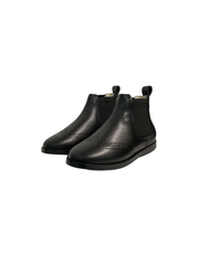 Boutaccelli Collins Black Leather Booties
