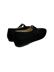 Boutaccelli Noam Black Flannel Velcro Mary Jane