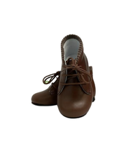 Luccini J301 Brown Leather First Walker Laces Bootie