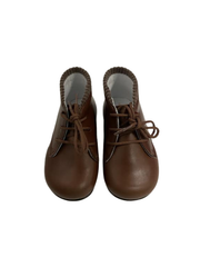 Luccini J301 Brown Leather First Walker Laces Bootie