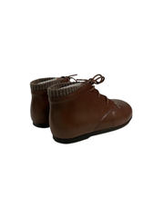 Luccini J301 Brown Leather First Walker Laces Bootie