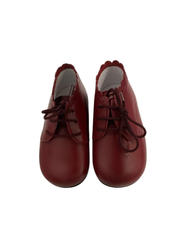 Luccini J300 Red Leather First Walker Laces Bootie