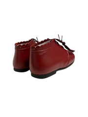 Luccini J300 Red Leather First Walker Laces Bootie