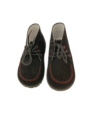 Luccini J305 Black Suede First Walker Laces Bootie