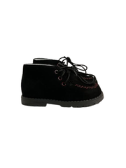 Luccini J305 Black Suede First Walker Laces Bootie