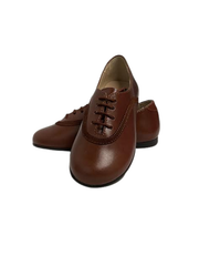 Luccini 9104 Camel Leather Laces Shoe