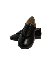 Luccini 9104 Black Leather Laces Shoe