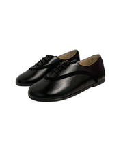 Luccini 9104 Black Leather Laces Shoe
