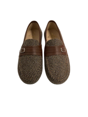 Luccini 9114 Brown Multi Flannel Loafer