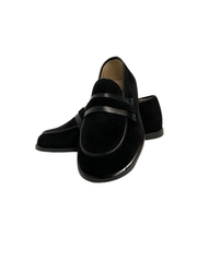 Luccini 9115 Black Suede Loafer