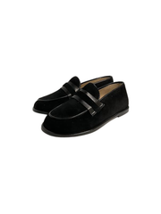 Luccini 9115 Black Suede Loafer