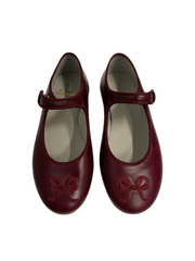 Luccini J291 Burgundy Leather Snap Mary Jane