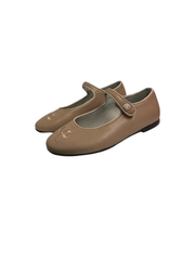 Luccini J291 Taupe Leather Snap Mary Jane